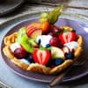 Waffelschale mit Obst 