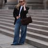 Jeans für kleine Frauen Wide Leg Jeans Streetstyle