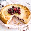 Käsekuchen mit Sauerkirschen 