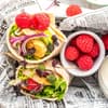 Wraps mit Hähnchen und Himbeeren 
