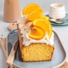 Orangenlimonaden-Kuchen mit Schmandcreme 