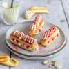 Eclairs mit Erdbeercreme 