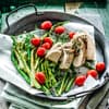 Gegrillter Spargel mit Hähnchenbrust 