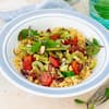 Gemüse-Couscous mit Salzmandeln 