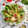 Sommersalat mit Melone und Fisch Sommersalat mit Melone und Fisch