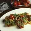 Chorizo-Linguini mit Ruccola