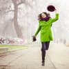Frau im Winter