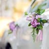 Blumen an Autotür
