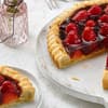 Erdbeerkuchen mit Marzipanrand