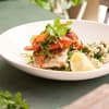 Fischfilet mit Spinatrisotto und Tomatensalsa