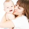 Frau mit Baby