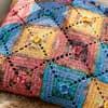 Häkelanleitung Patchwork Bodenkissen