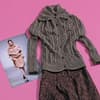 Strickanleitung Jacke mit Zopfmuster