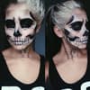 Skelett-Make-up für Halloween