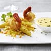 Spargel in Gemüse- Champagnervinaigrette mit dreierlei Thymian- Hollandaise und 
