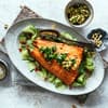 Rezept Honiglachs mit Gurkensalat