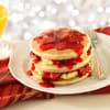 Pancakes mit Erdbeer-Vanille-Füllung