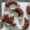 Schoko-Kipferl mit Walnüssen