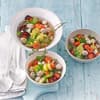 Spitzkohl-Minestrone mit dreierlei Möhren, Klößchen und Gremolata
