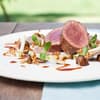 Straußenfilet mit Apfel und Sellerie