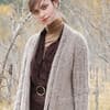 Strickanleitung lange Strickjacke A-Linie