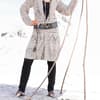 Strickanleitung für Longstrickjacke im Mustermix aus "Stricken Heft 6/14"