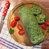 Spinat-Rolle mit Avocado-Frischkäse-Füllung 