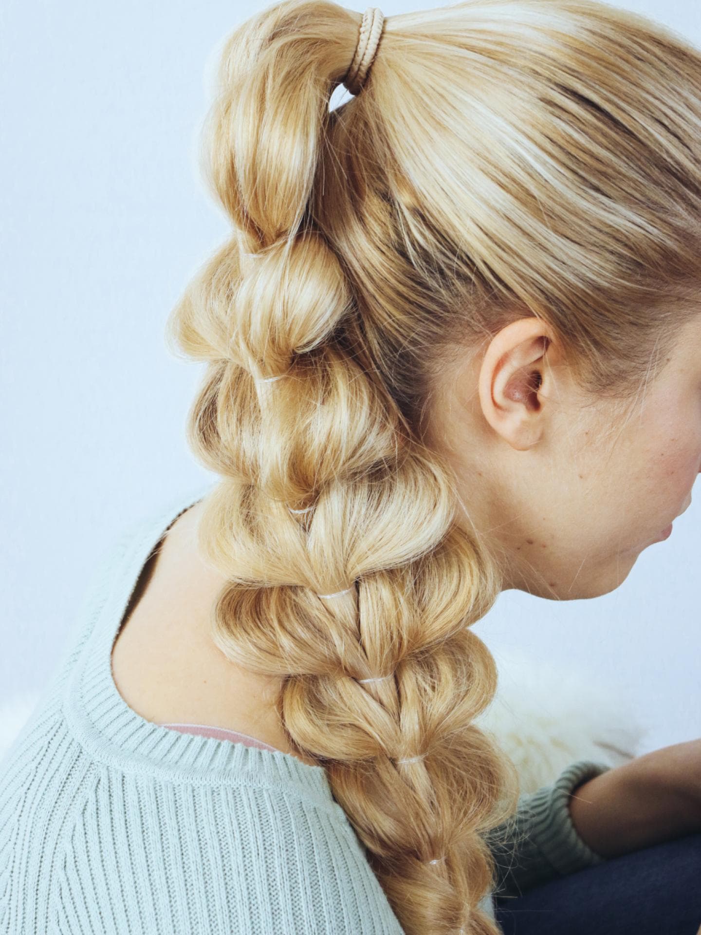 Flechtfrisur für dünne Haare