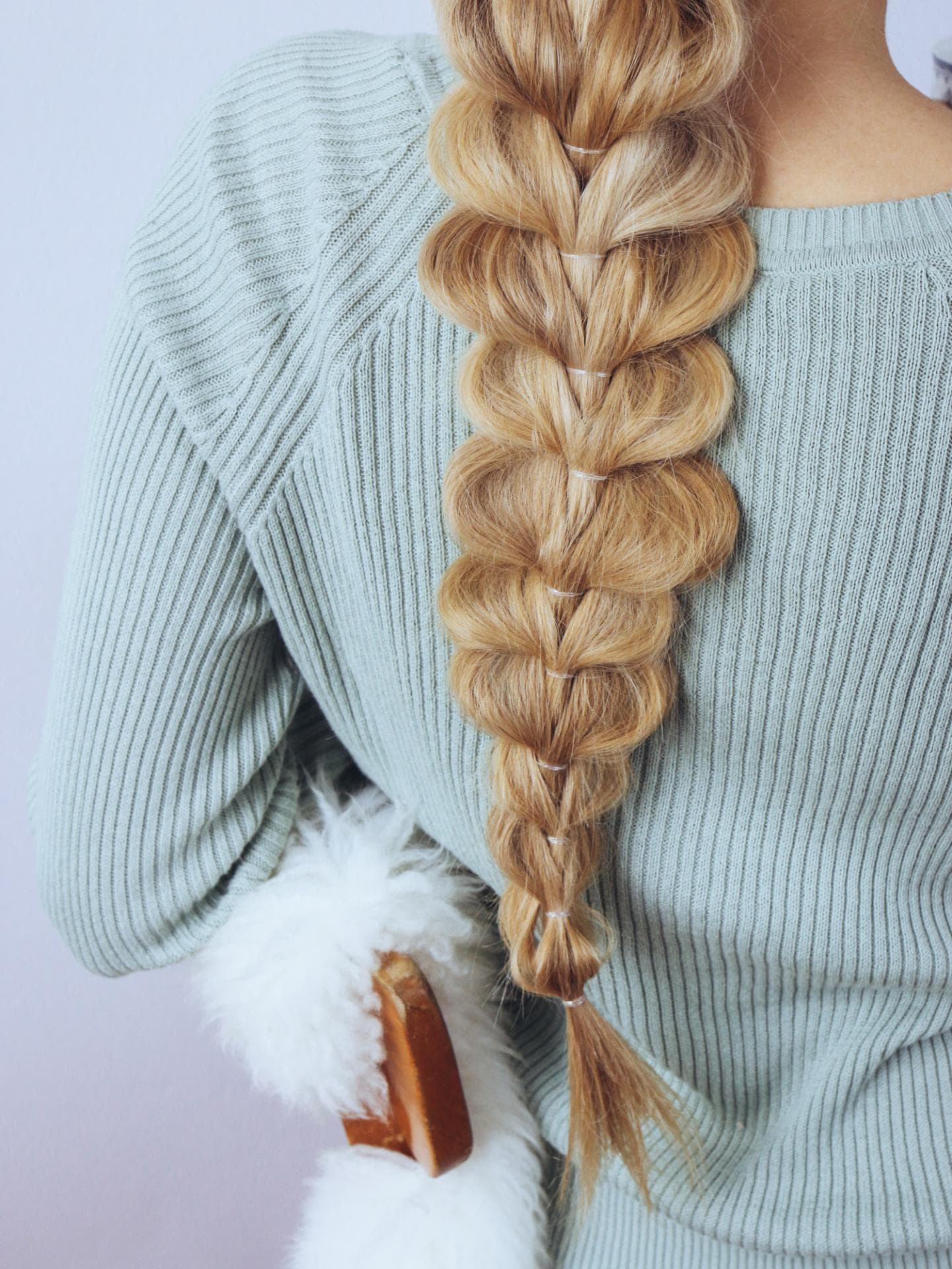 Rapunzel-Zopf für dünne Haare