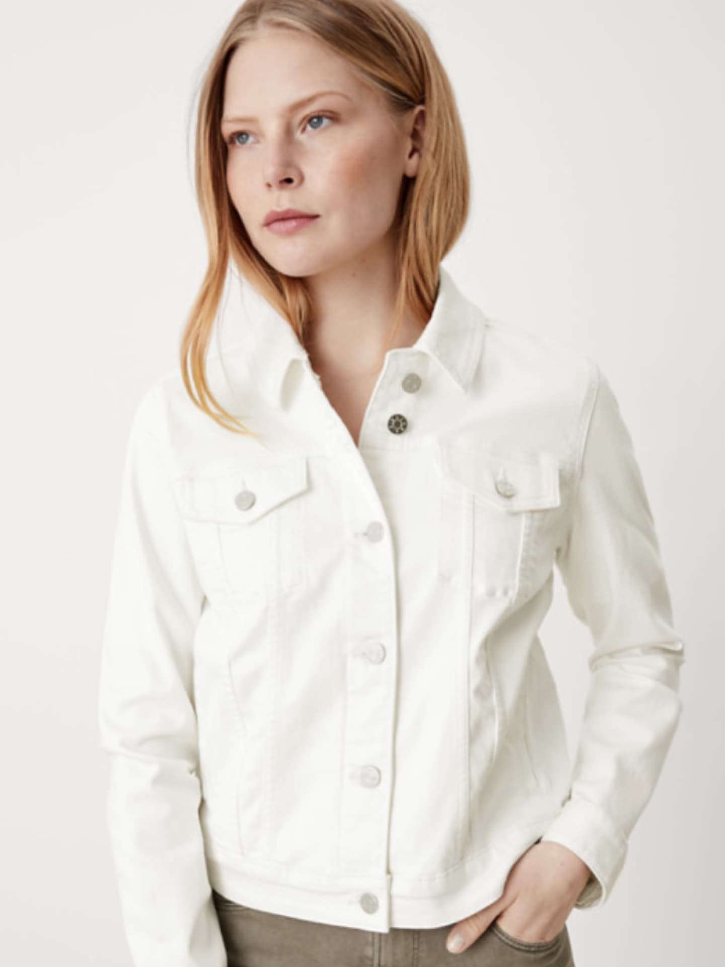 Weiße Jeansjacke 