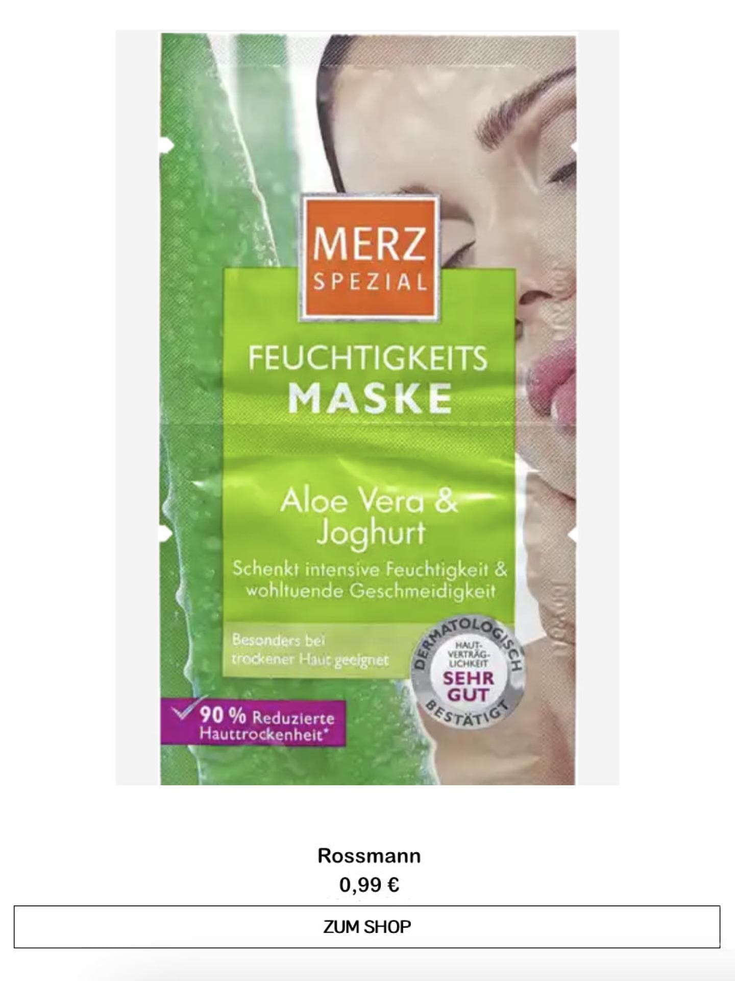Maske von Rossmann 