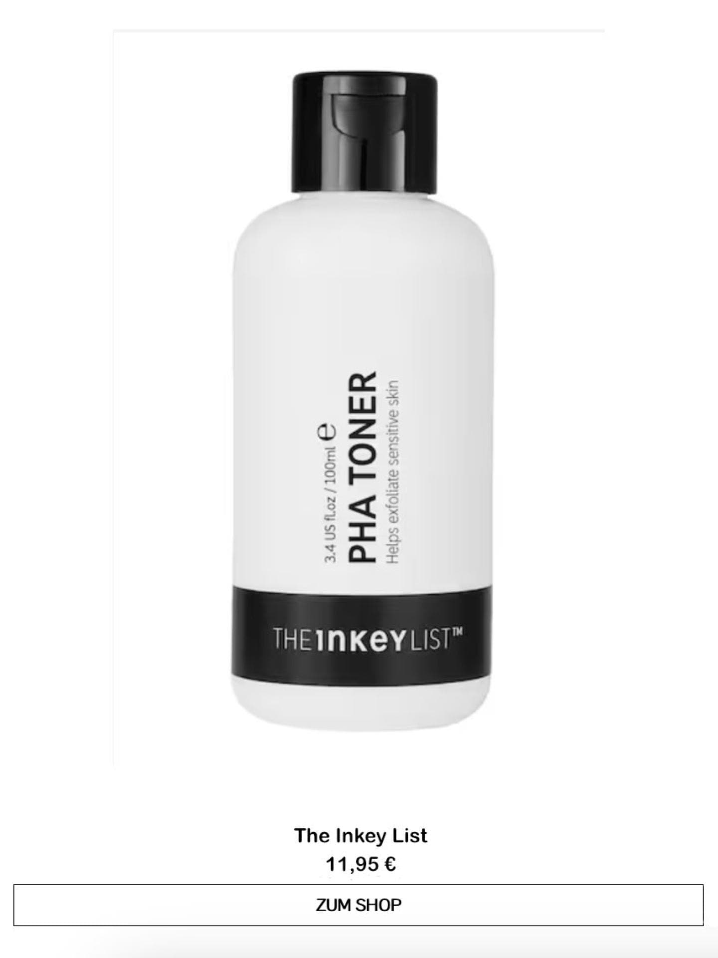 PHA-Toner von The Inkey List 