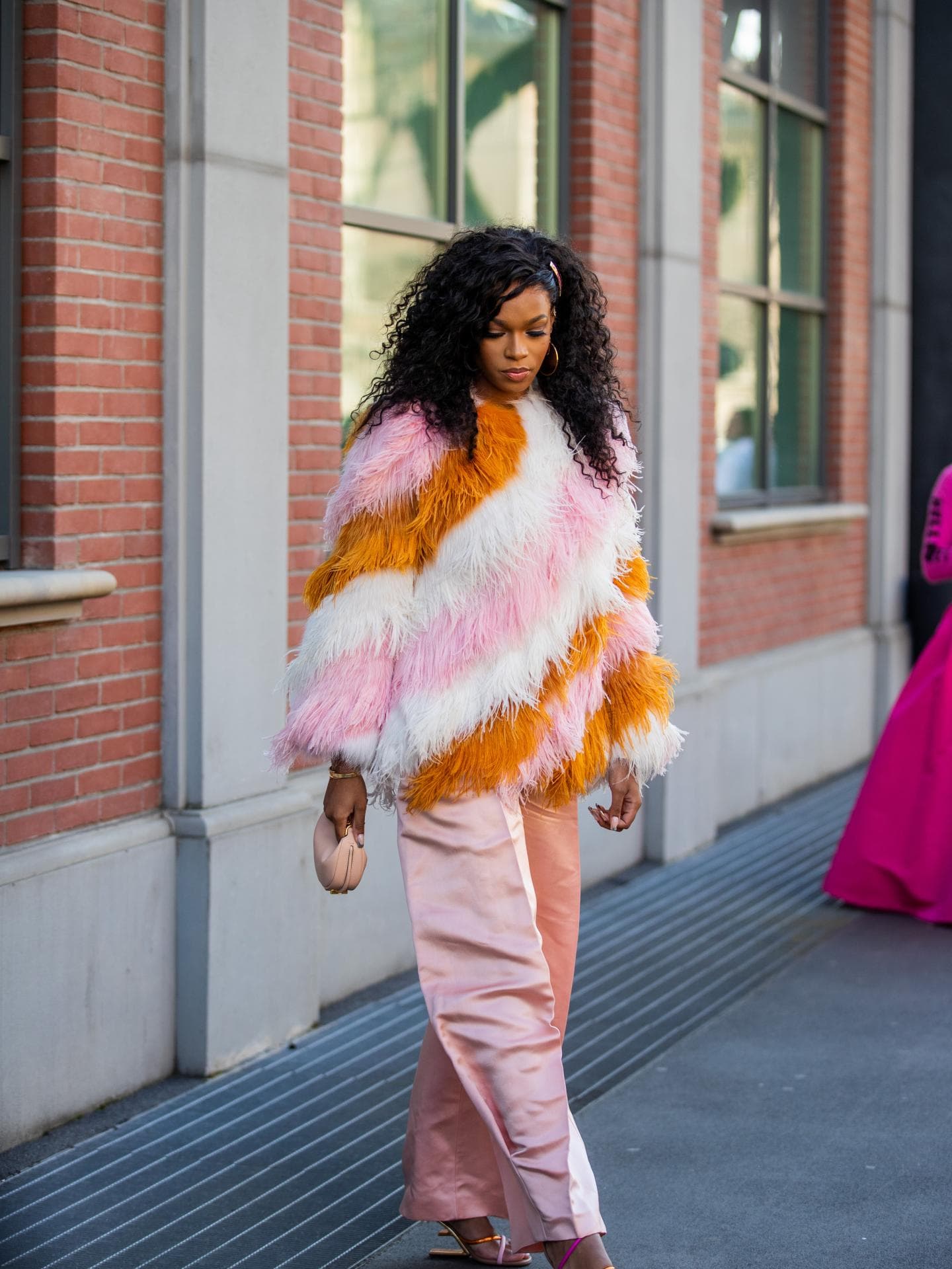 Didi Stone während der Fashion Week in Mailand. 