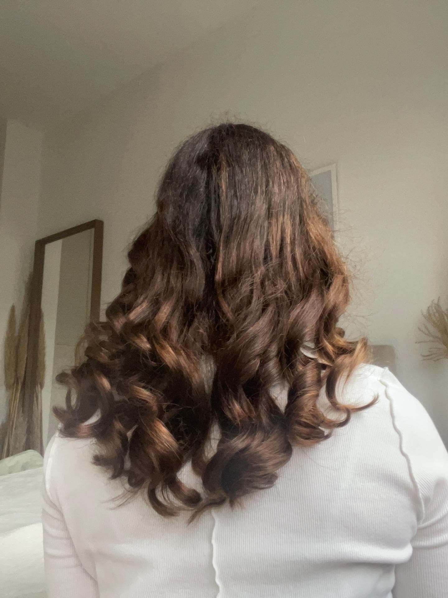 Ergebnis der Locken über Nacht