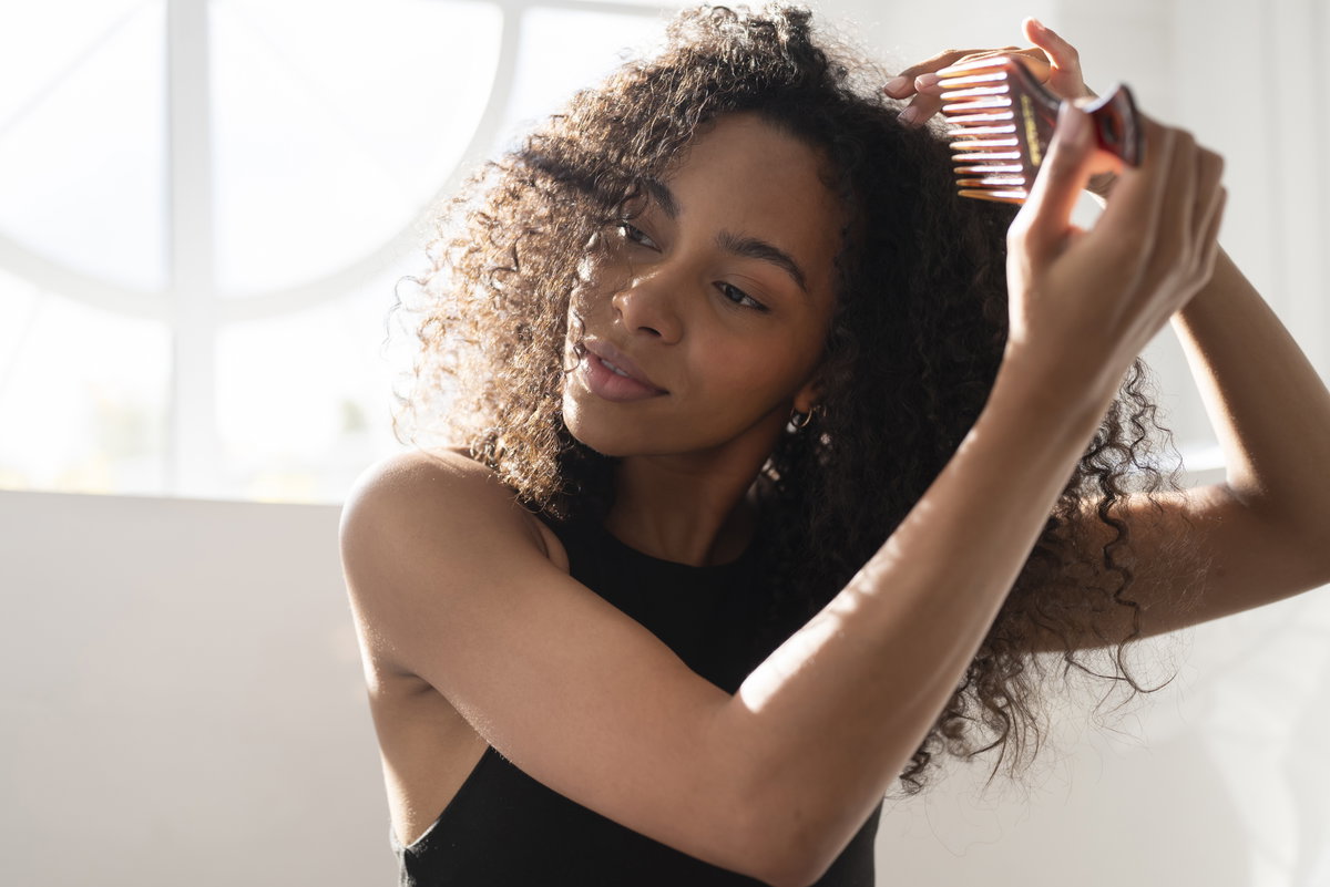 Curly Hair Brush – Lockenbürste Mit Wildschweinborsten-Effekt, Entwirrt Sanft