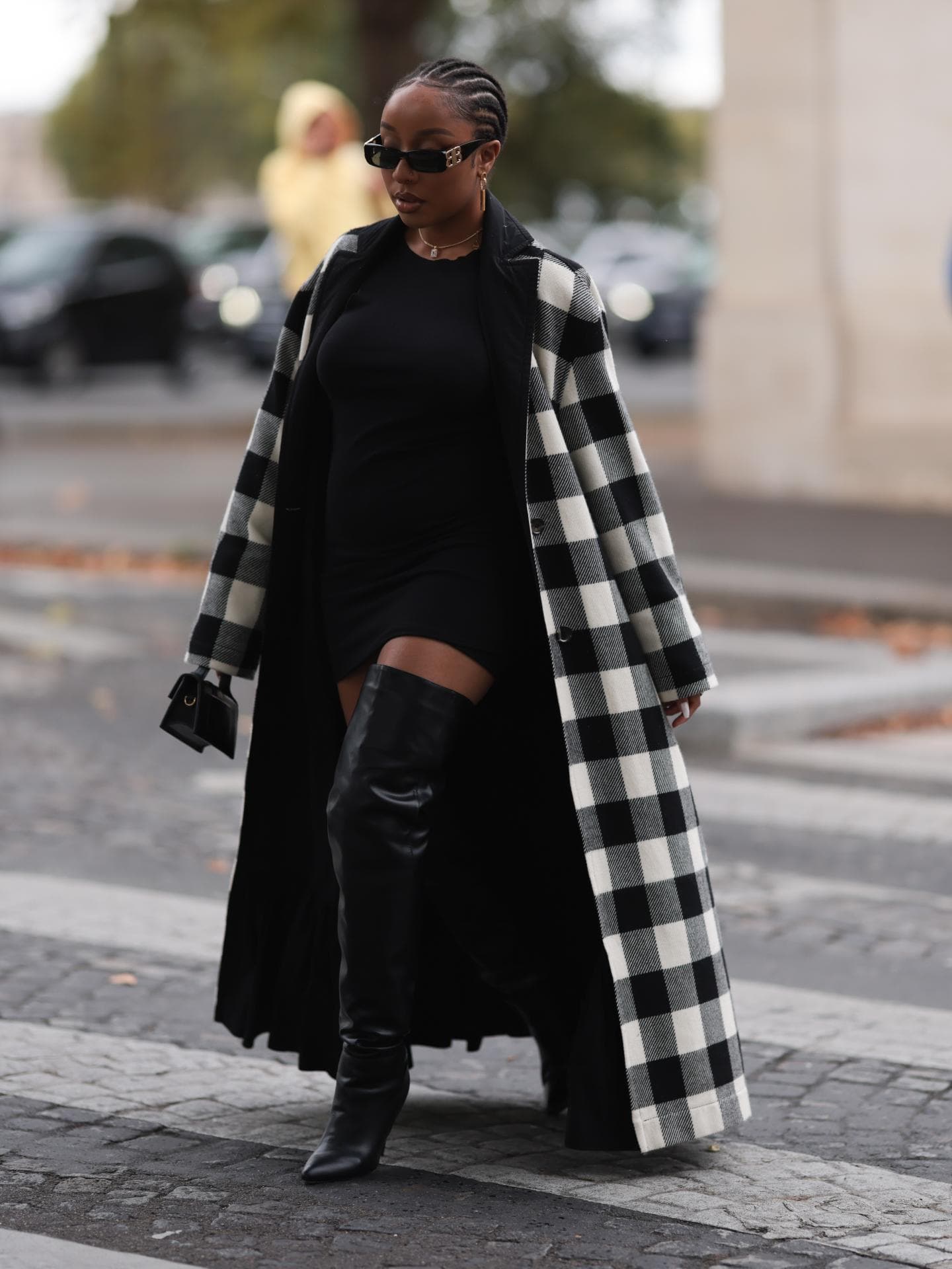 Overknee-Stiefel Streetstyle mit Mantel 