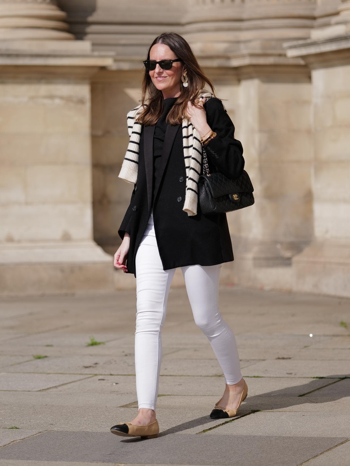 Skinny Jeans mit Ballerinas 