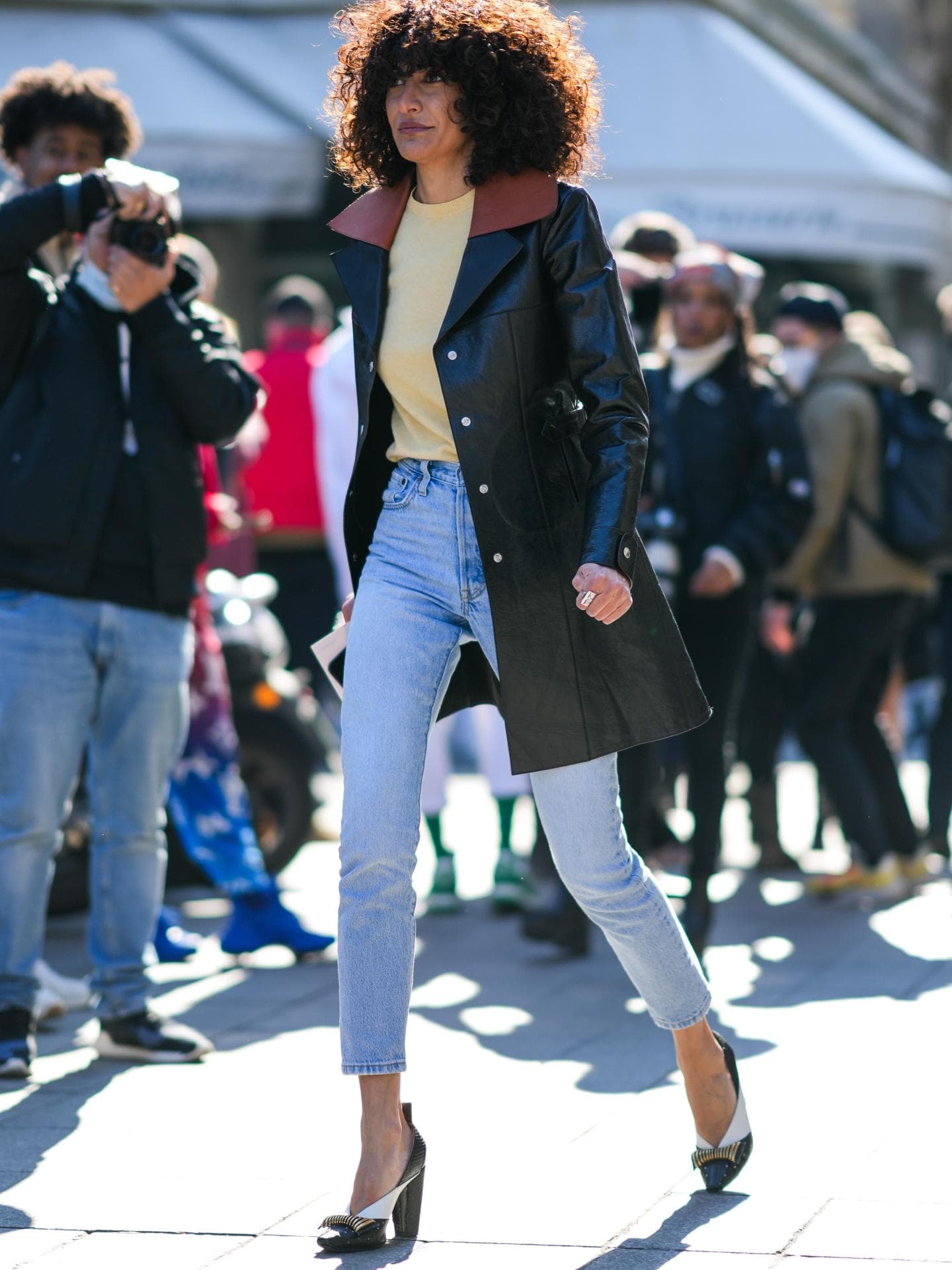 Skinny Jeans mit Pumps 