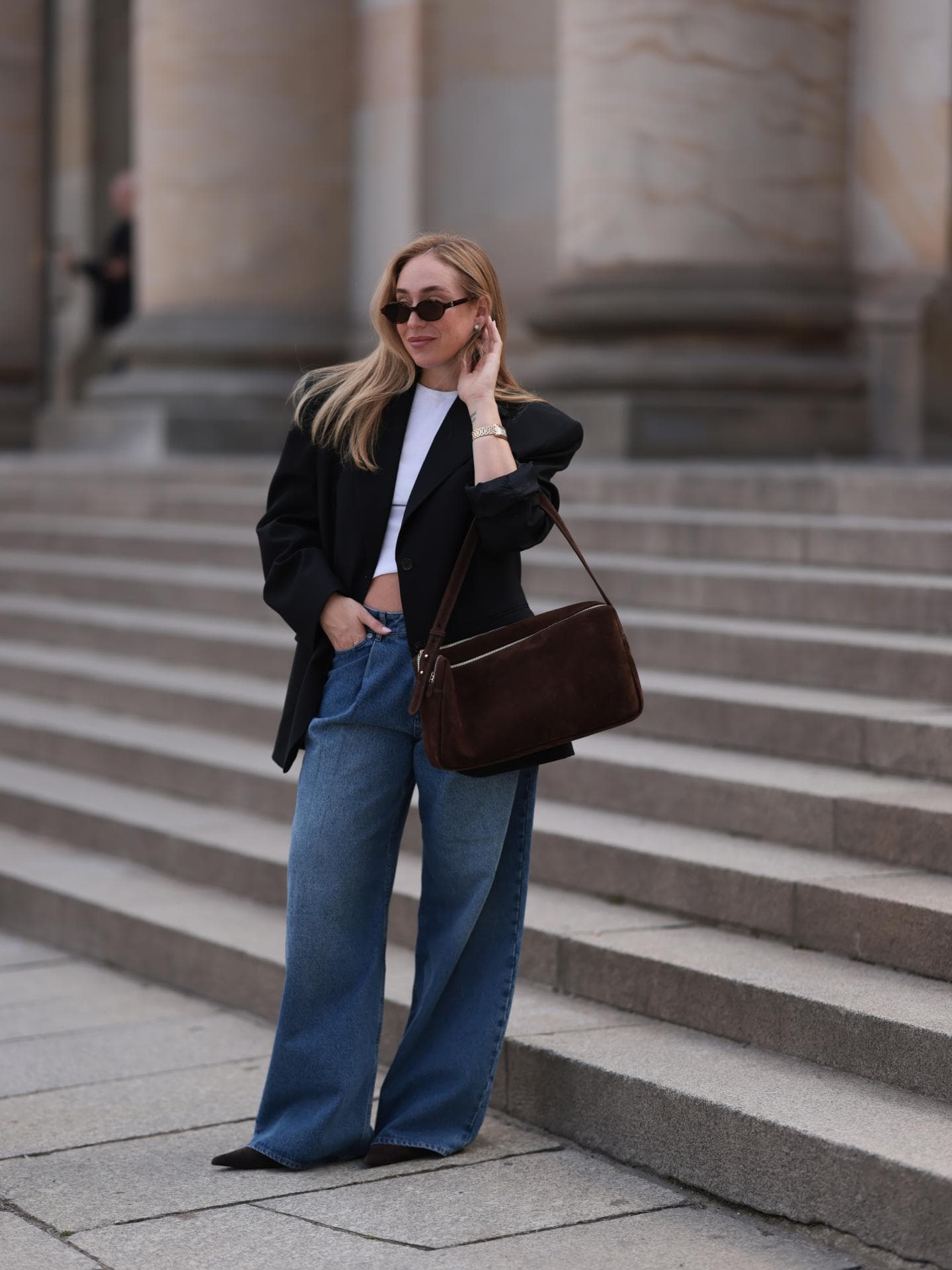 Wide Leg Jeans Streetstyle 