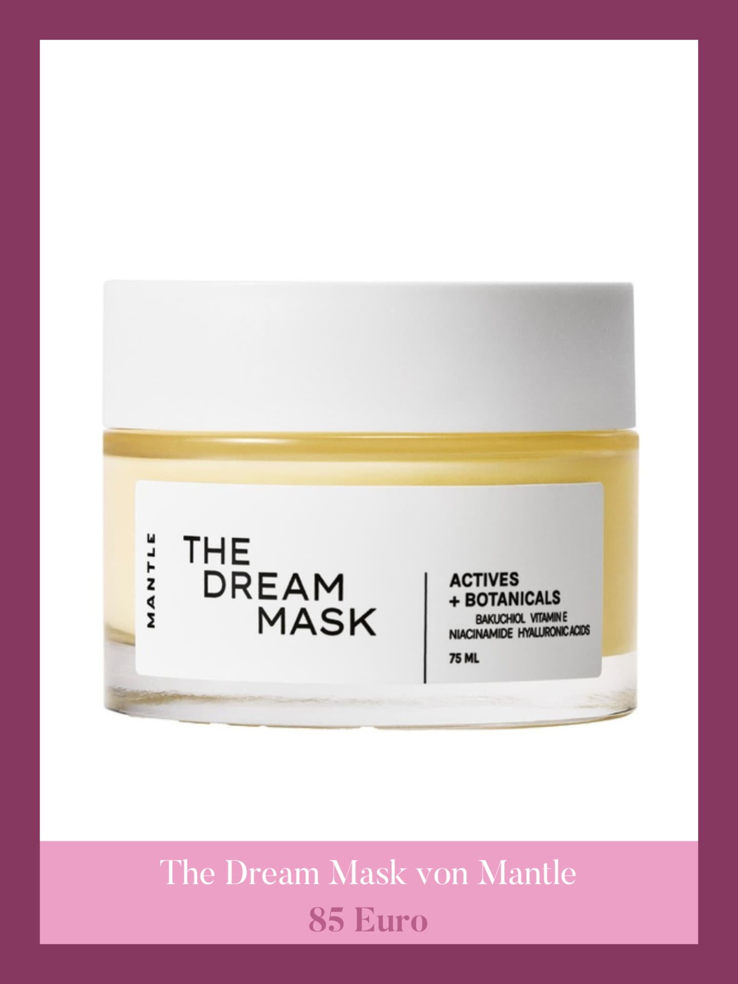 Mantle Skin Erfahrungen - The Dream Mask von Mantle