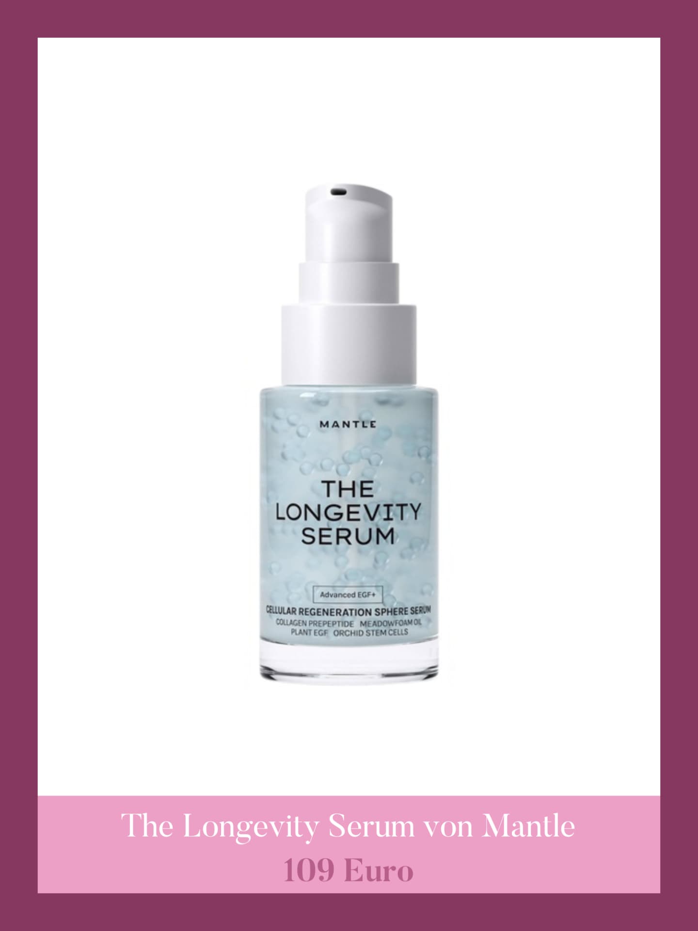 Mantle Skin Erfahrungen - The Longevity Serum von Mantle