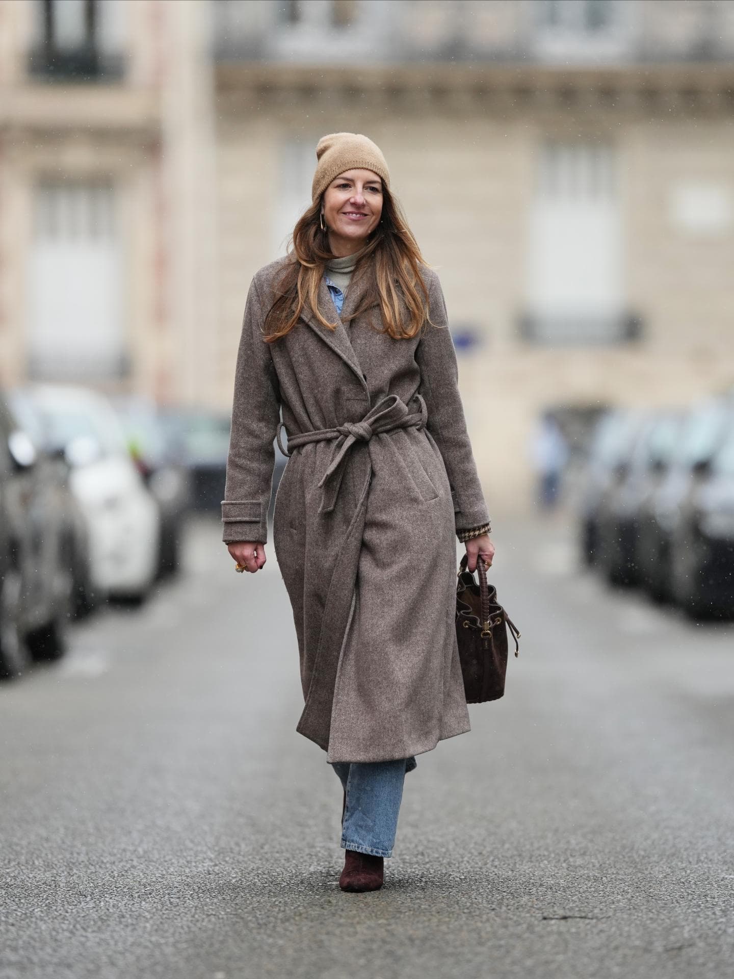 Mantel mit Taillengürtel 