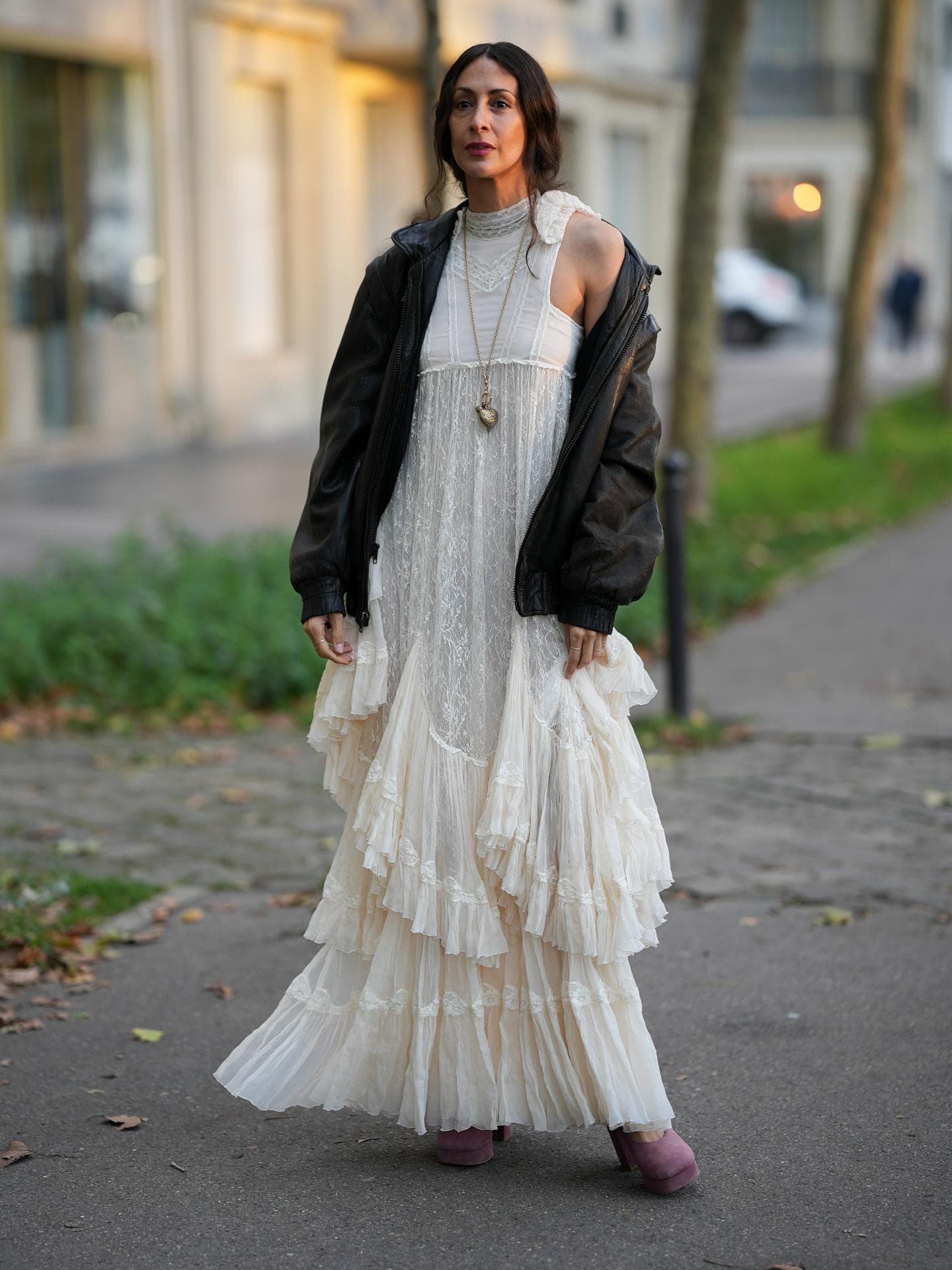 Frühlings-Trends 2026 Weißes Kleid Streetstyle