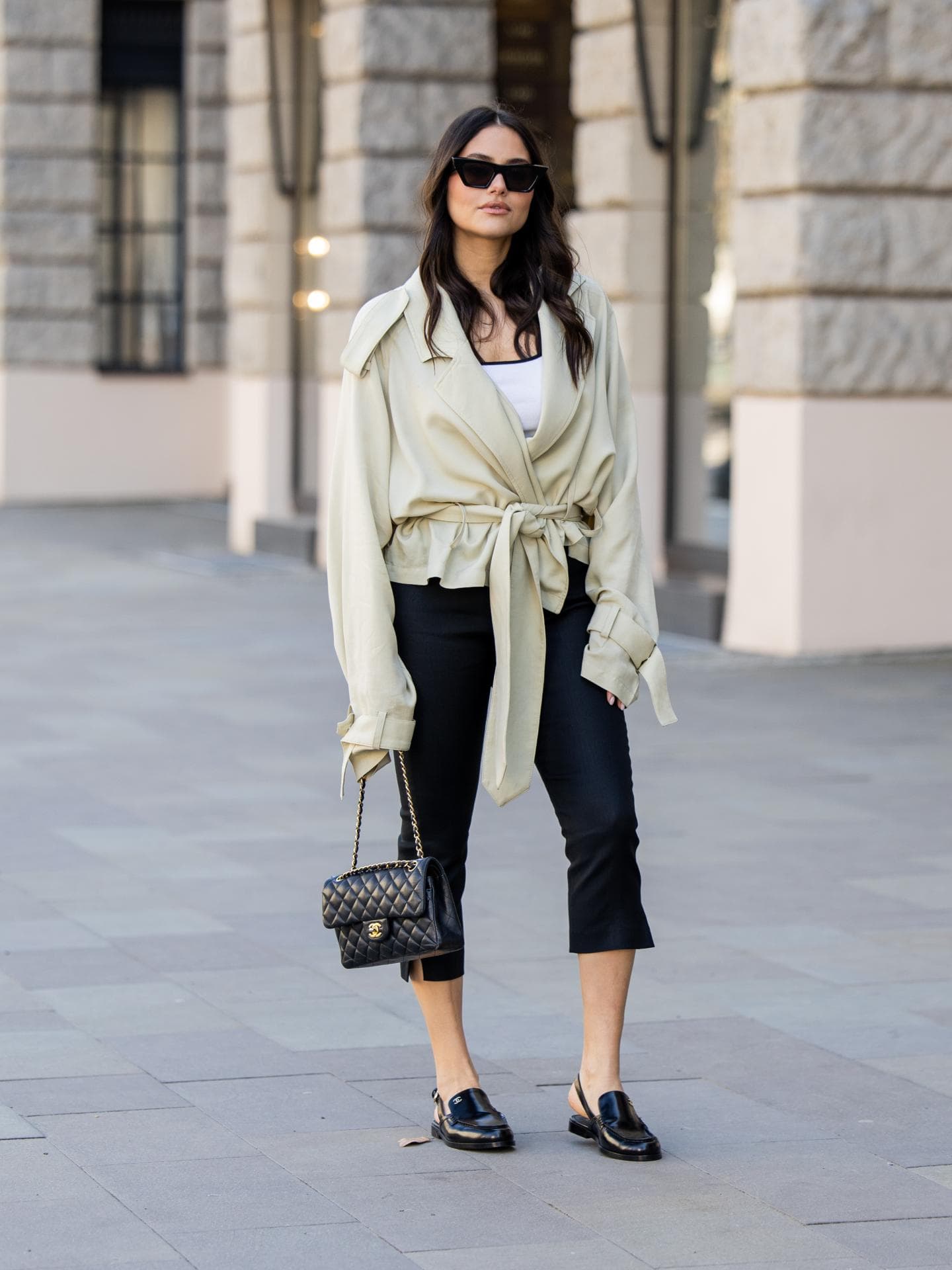 Capri-Hose mit Loafer 