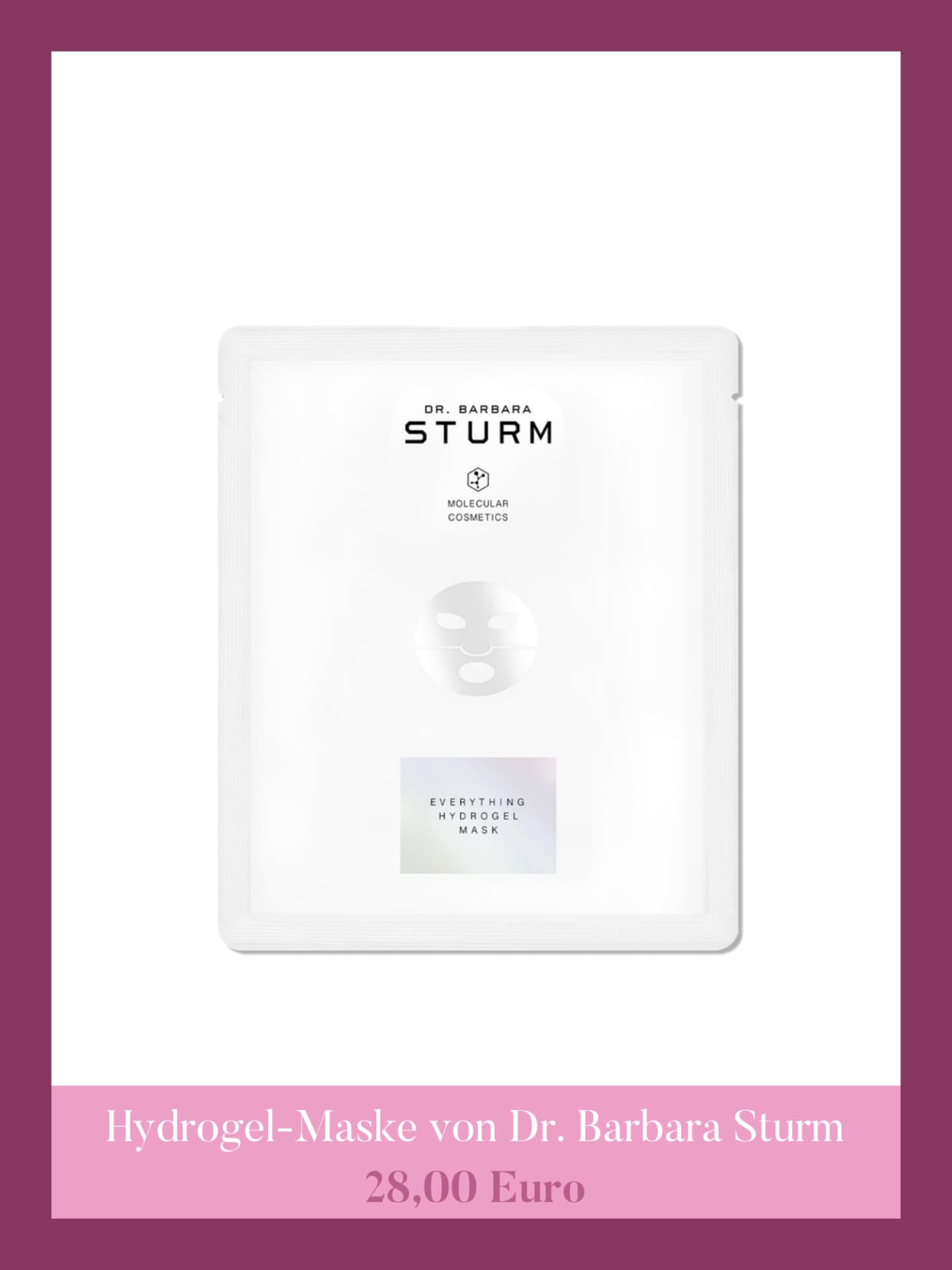 Hydrogel-Maske von Dr. Barbara Sturm