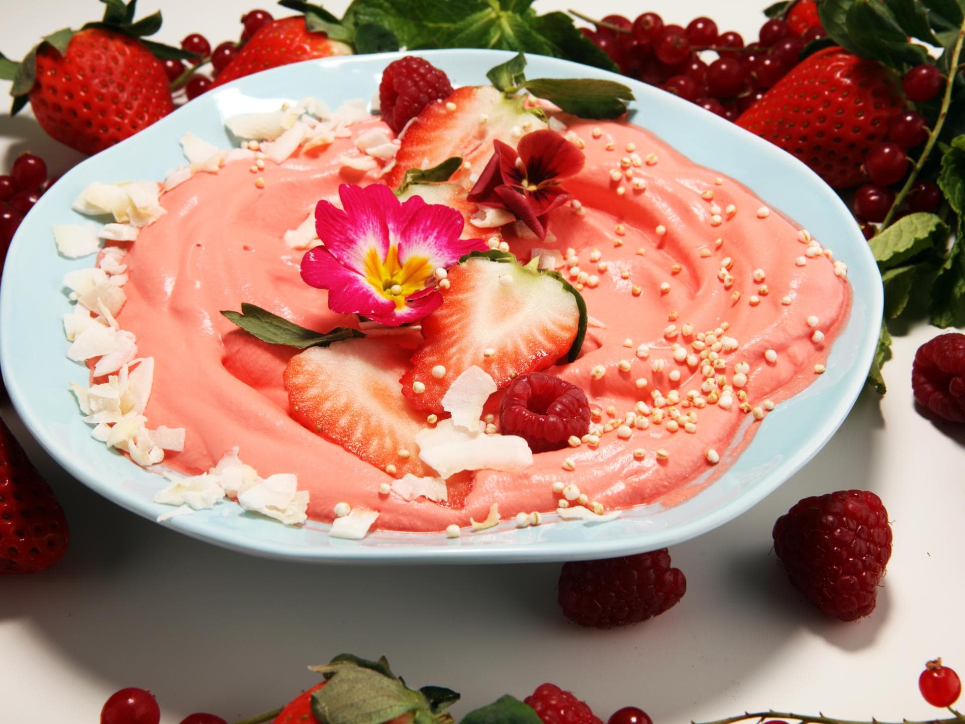 Nicecream mit Erdbeeren