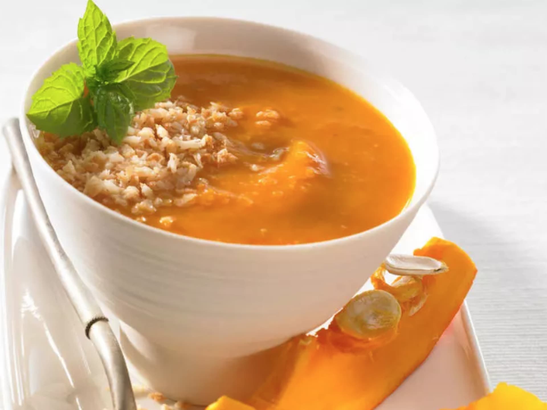 Thermomix Kürbissuppe mit Kokosmilch