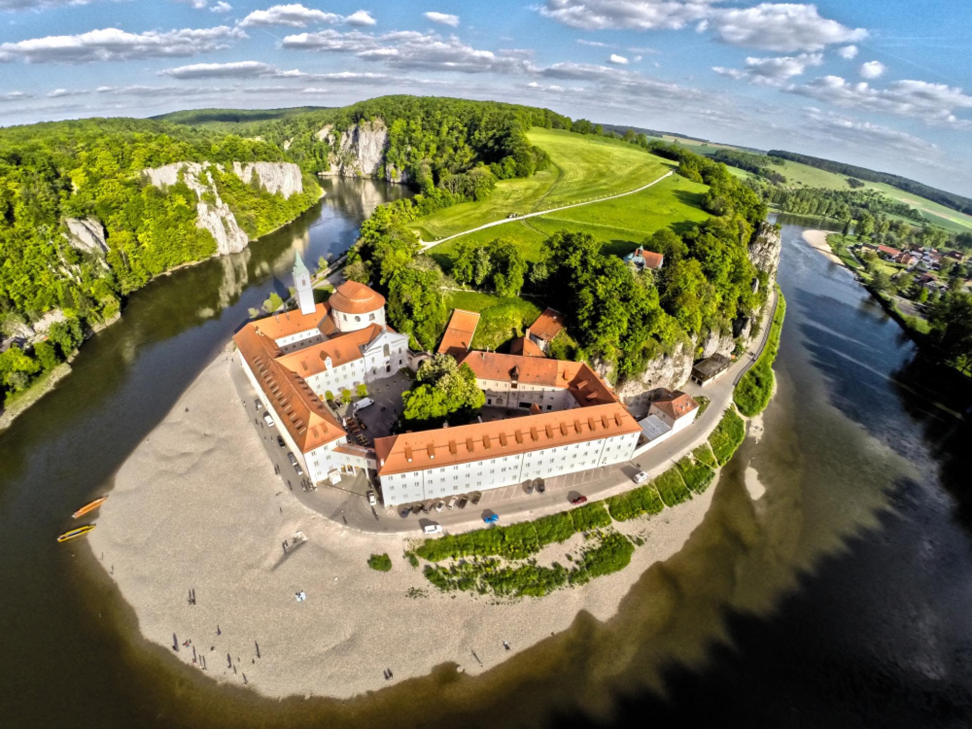 Kloster Weltenburg am Donaudruchbruch