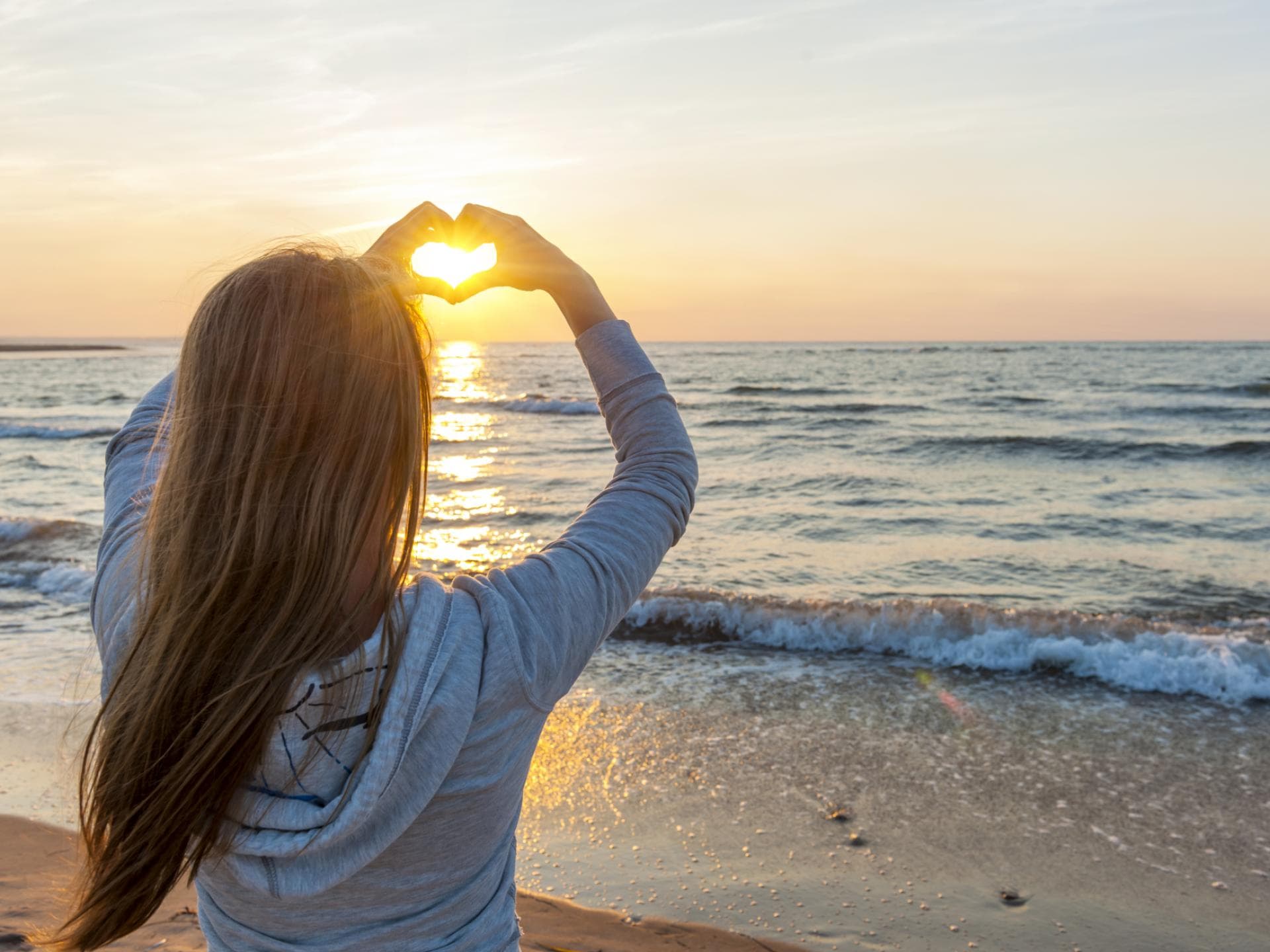 Frau am Meer