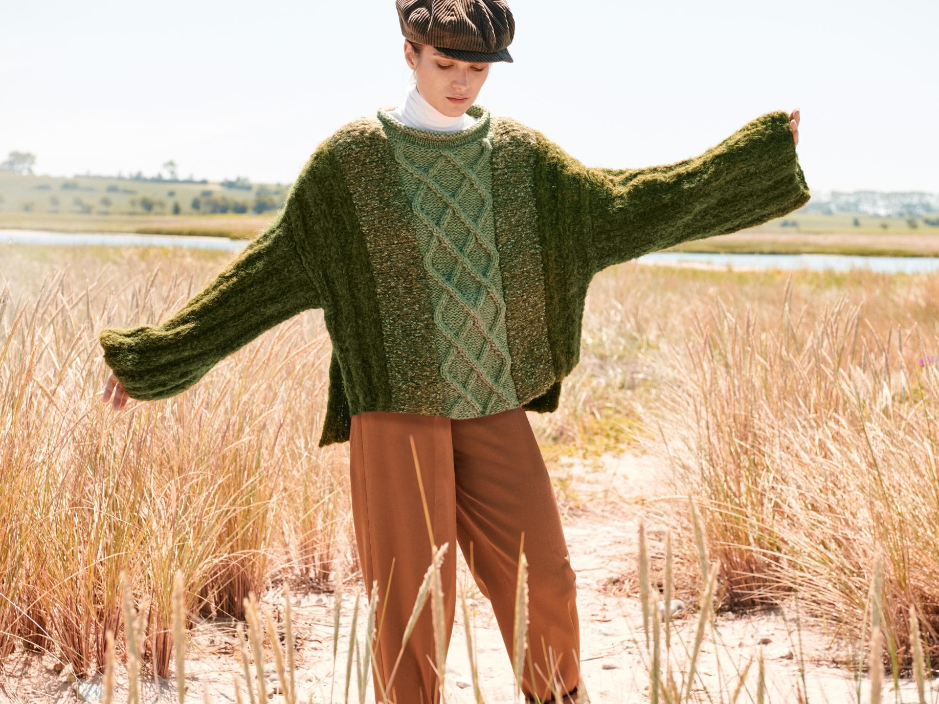 Patchwork-Pullover Strickanleitung
